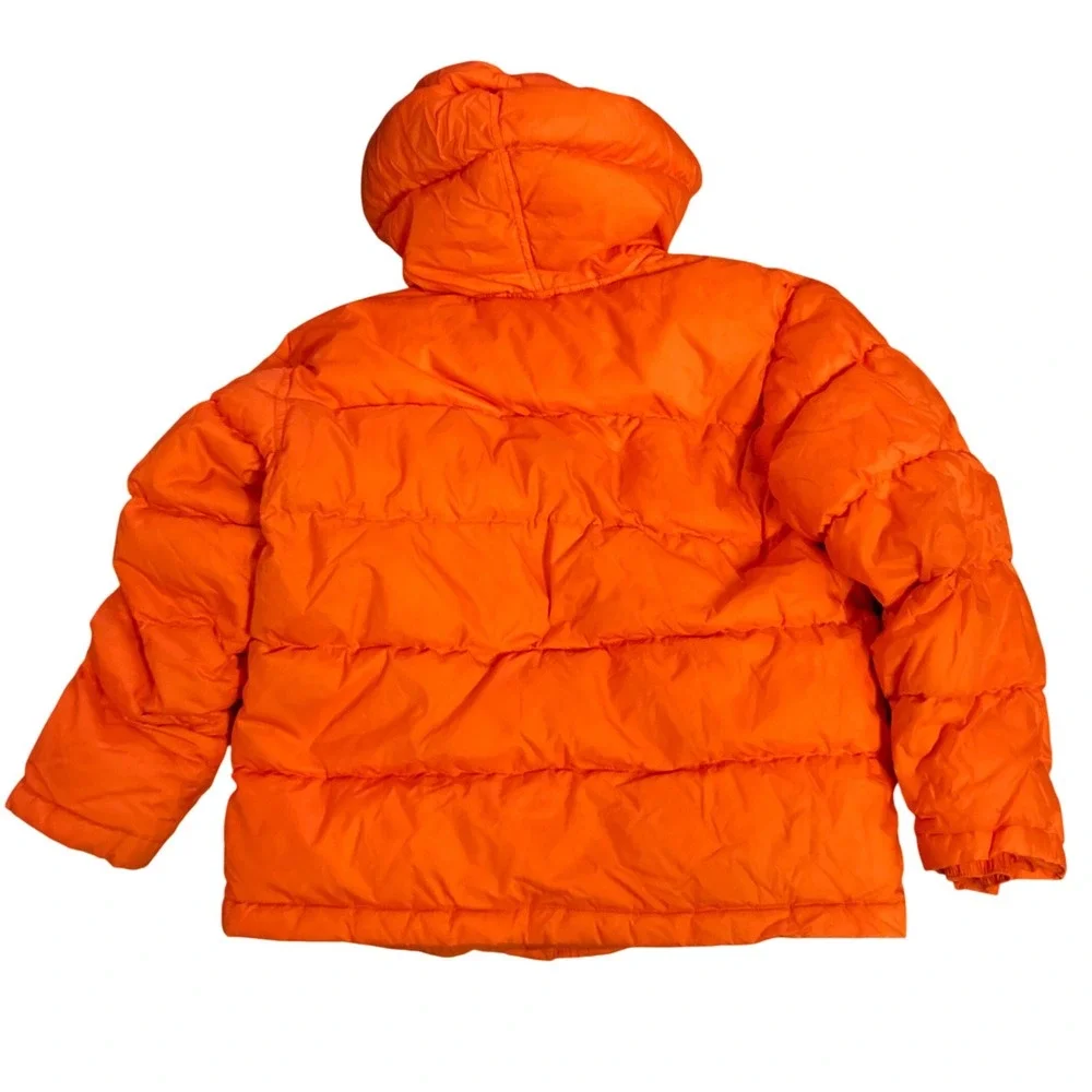 Nike Orange Puffer Jacket Hooded Quilted Insulated Coat Youth XL 16